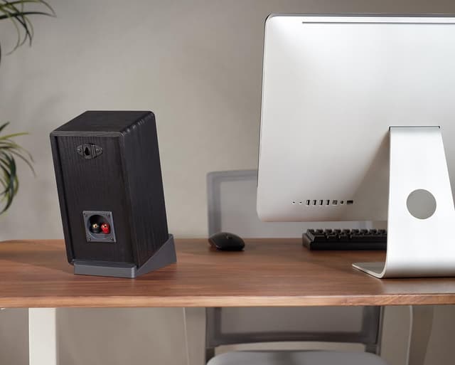 Detalle 2 de myWall HS32-2L, supporto universale da tavolo per altoparlanti con smorzamento vibrazioni