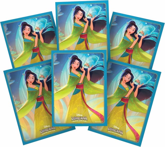 Detalle de Pochettes pour cartes à collectionner Disney Lorcana – Mythen Pochettes pour cartes Mulan (taille standard 63 x 88 mm)