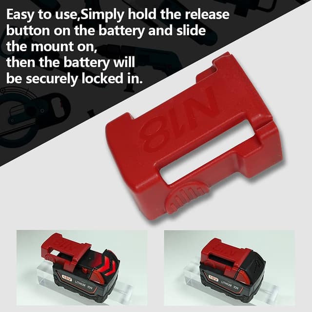 Thumbnail 4 de Milwaukee Battery Holder Mount 5-Pack