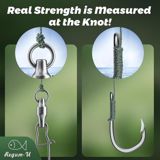 Thumbnail 6 de Regum-U GumMAX 8-Strand Braided Fishing Line (5–100 lb, 8x) — Low Stretch, Abrasion Resistant