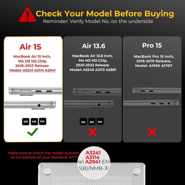 Thumbnail 1 de EooCoo Hülle MacBook Air 15,3 Zoll klar