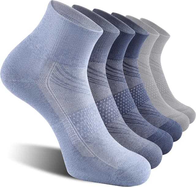 Thumbnail 6 de CelerSport 6 Pack Men’s Ankle Cushion Socks