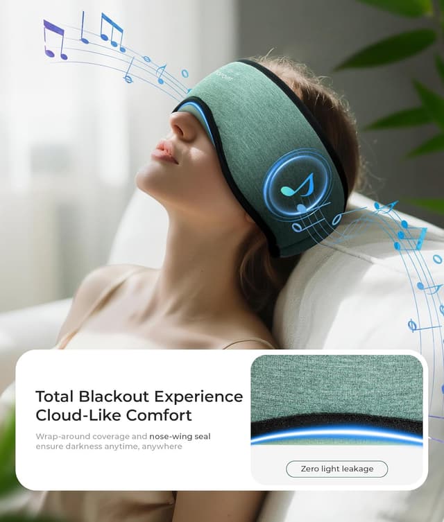 Thumbnail 4 de TOPOINT Sleep Mask Headphones Bluetooth 5.4