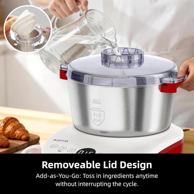 Thumbnail 5 de AIZIYO DoughChief 7.4Qt Electric Dough Mixer
