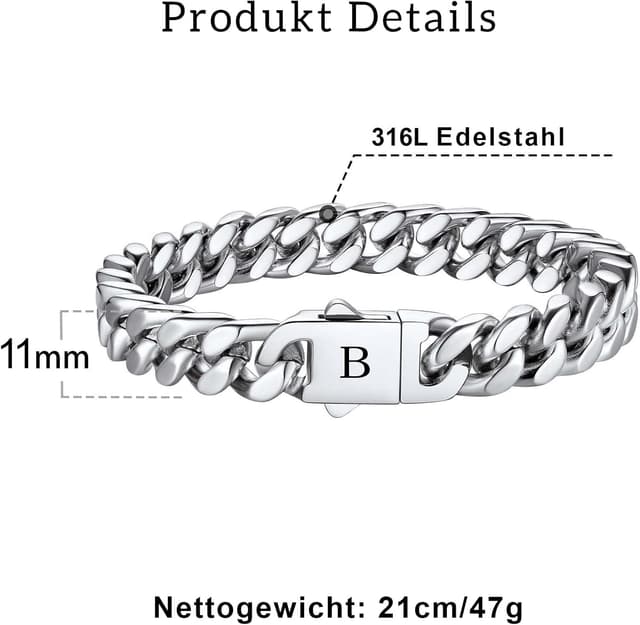 Detalle de HAYOUWAY Armband Herren 7,8" đź’Ť