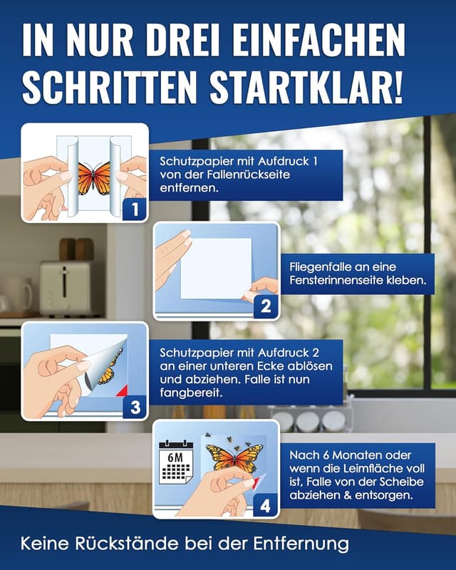 Detalle 2 de PIC Fliegenfalle Innenbereich 12er für Fenster