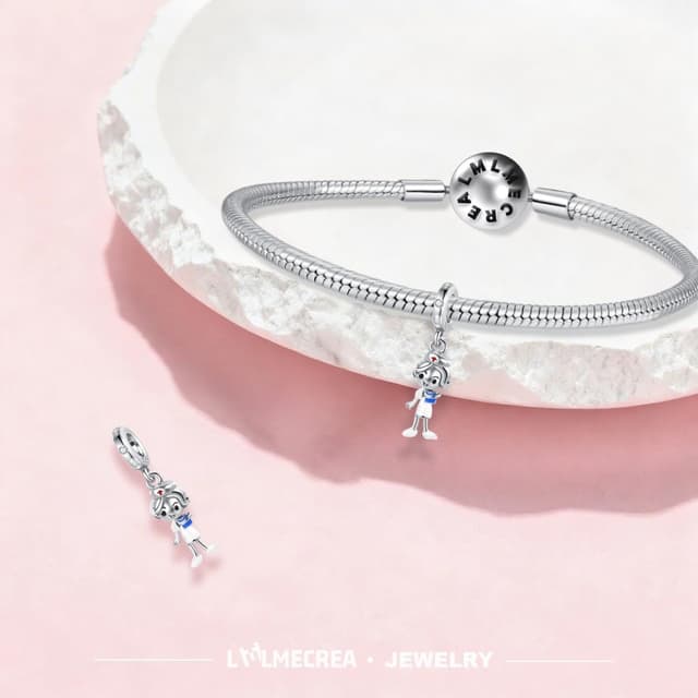 Detalle 2 de LMLMECREA Charms Anhänger 925 Silber