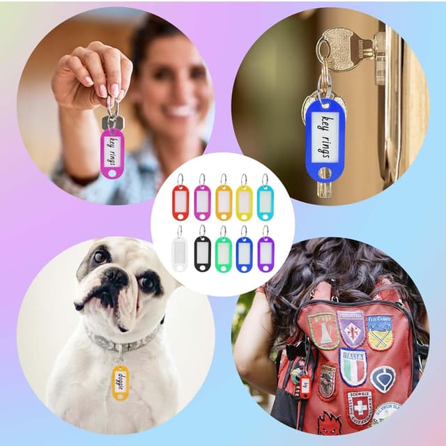 Thumbnail 6 de Mkitnvy Portachiavi Colorati 100 pz