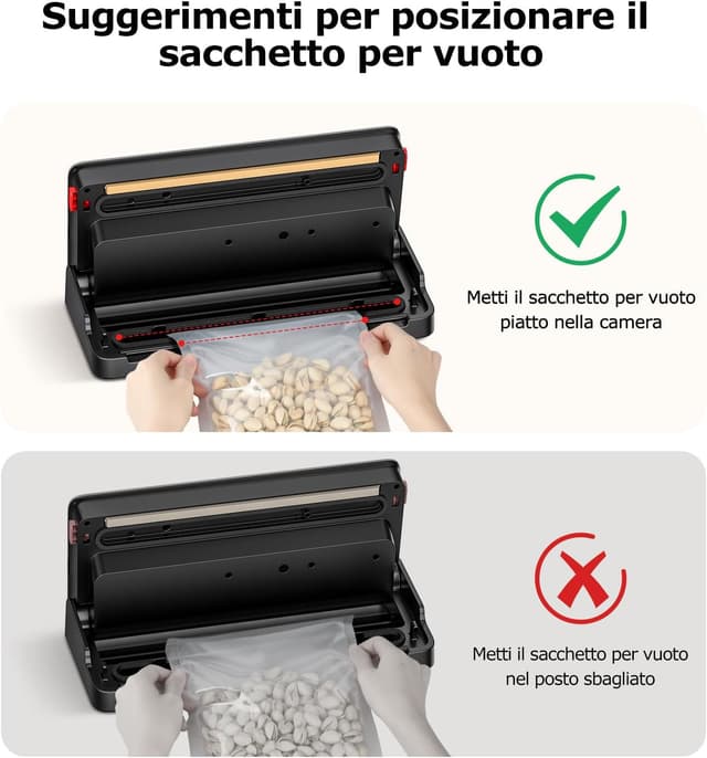 Thumbnail 6 de Bonsenkitchen Macchina per sottovuoto con cutter integrato e tecnologia Globefish