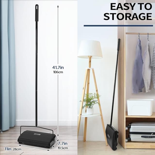 Thumbnail 4 de JEHONN Carpet Floor Sweeper with Horsehair for Pet Hair 🧹