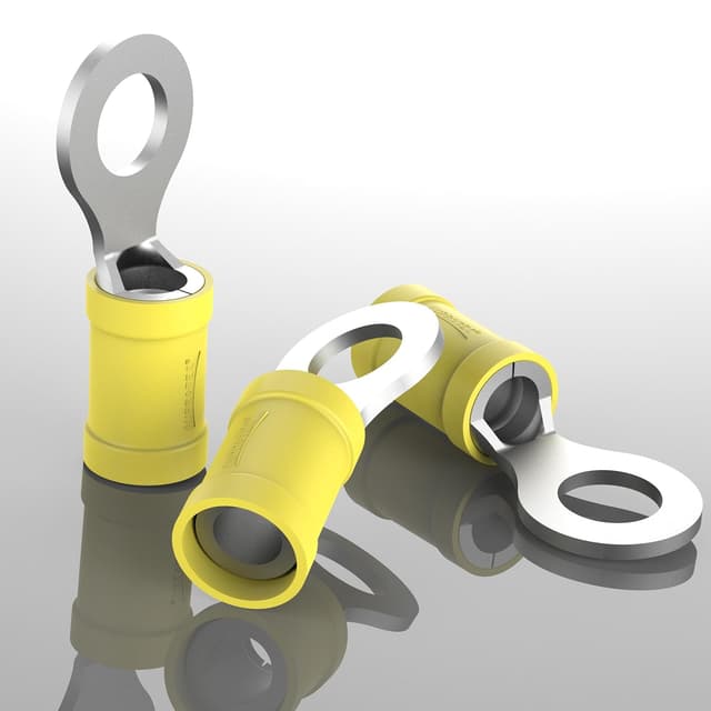 Thumbnail 3 de AUPROTEC 25x Ringkabelschuhe 4,0-6,0 mmÂČ đ