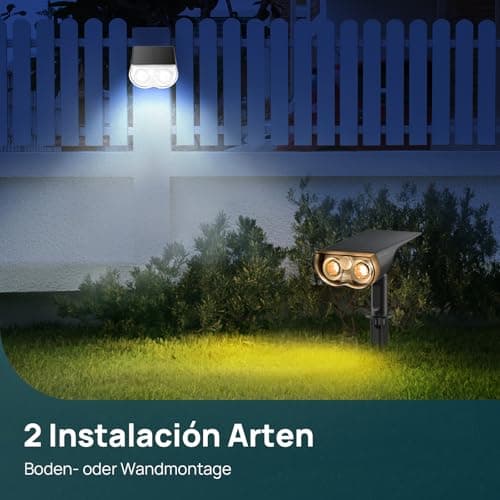 Thumbnail 8 de Linkind 1000Lm 💡 Luces solares exteriores con sensor, 4 piezas