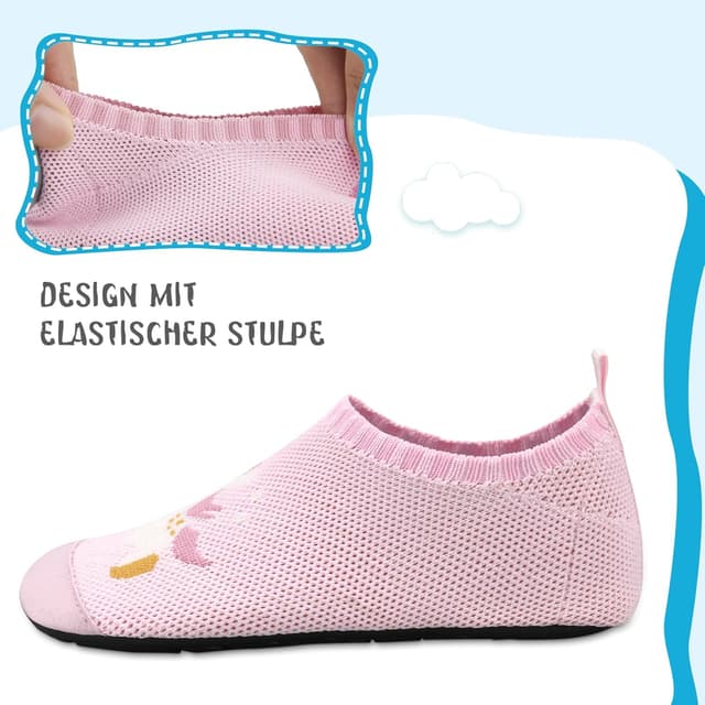 Detalle de Kyopp Chaussons enfant respirants unisexe antidérapants en tricot