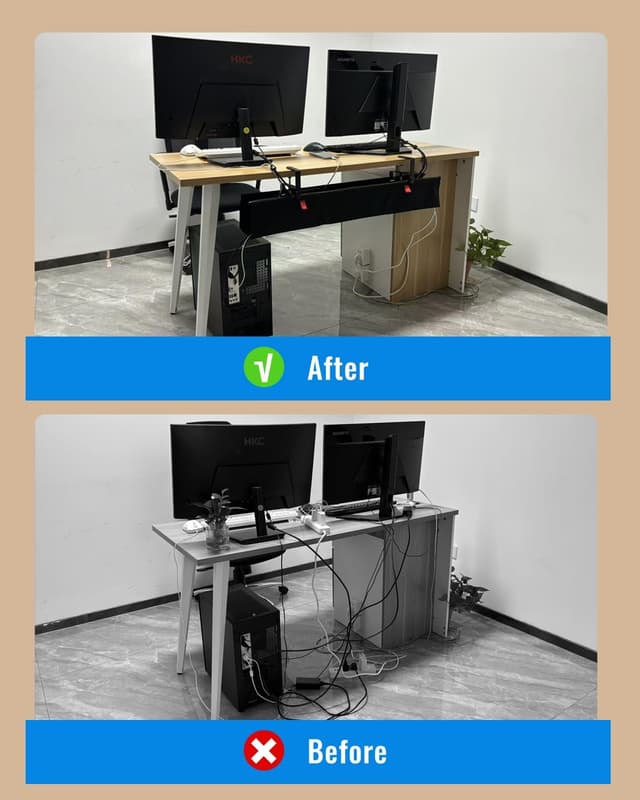 Thumbnail 6 de Treibo Kabelkanal Schreibtisch 90 cm