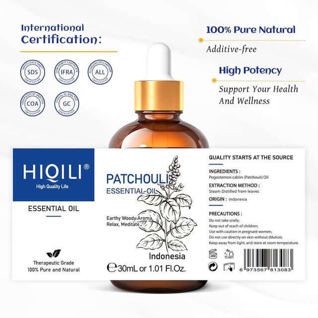 Thumbnail 6 de HIQILI Patchouli Essential Oil 30ML