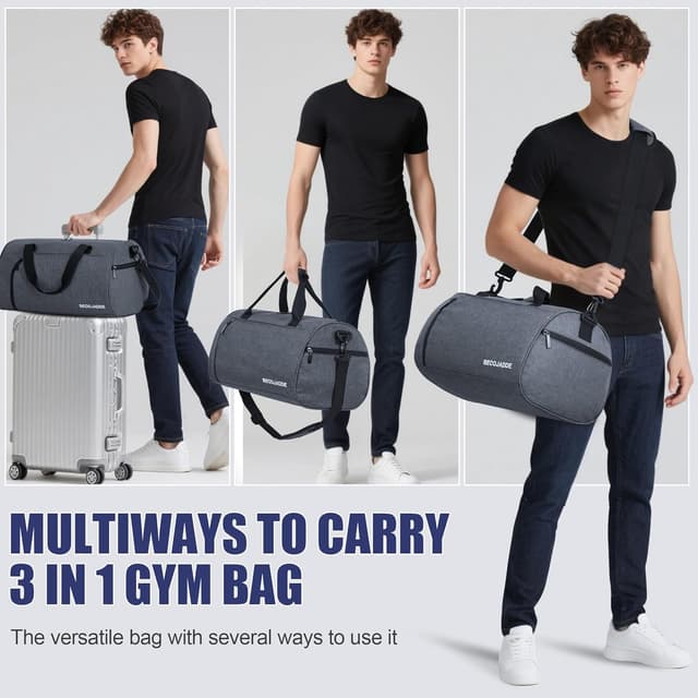 Detalle 2 de BECOJADDE 35L gym duffel with shoe compartment