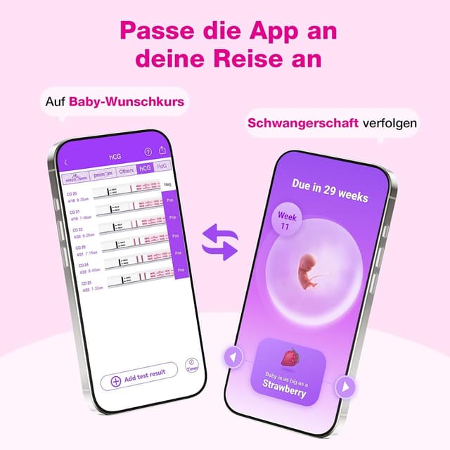 Thumbnail 2 de Easy@Home 60 x Schwangerschaftstest 10 mIU/ml