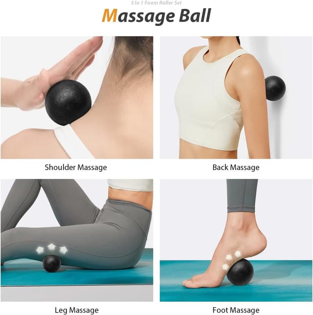 Thumbnail 4 de 5 in1 Foam Roller Set—Deep Muscle Massage 🧘♀