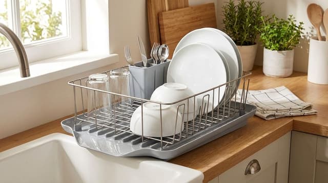 Detalle 2 de Farberware 3-Piece Dish Drying Rack Set