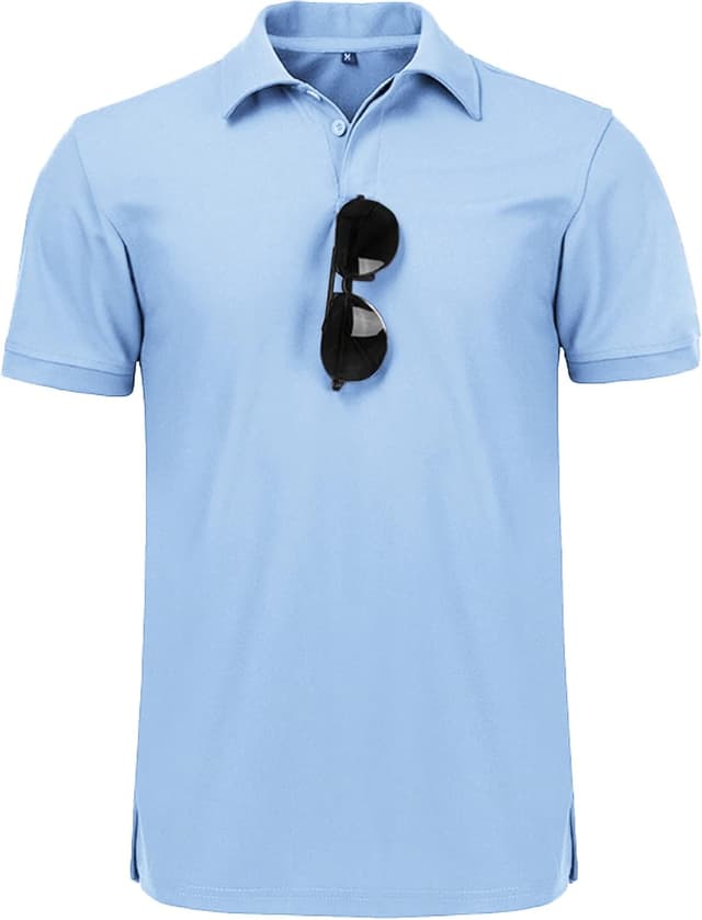 Detalle de Geeksport Polo Homme Manches Courtes Respirant : polo de golf léger à séchage rapide