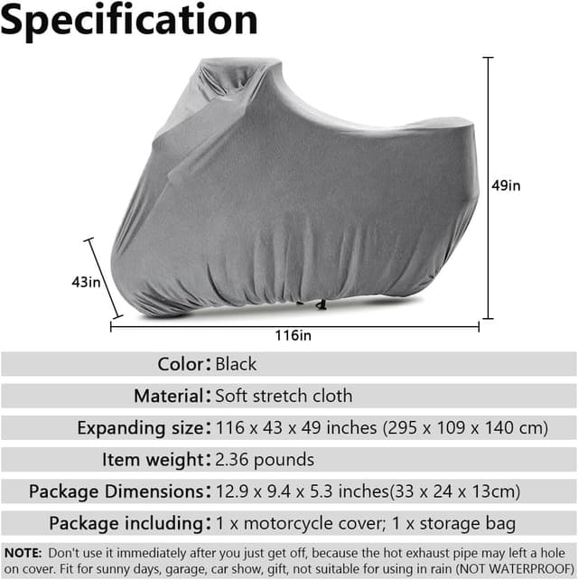 Thumbnail 1 de BIHEE Indoor Motorradabdeckung 295x109x140 cm