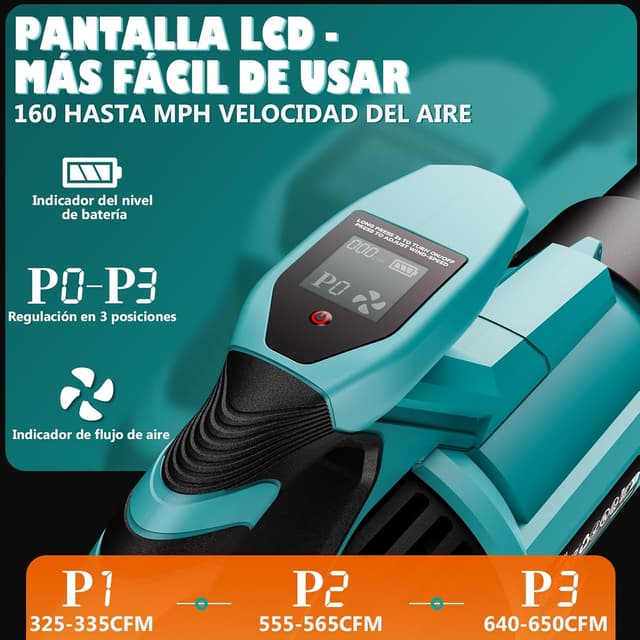 Thumbnail 3 de Olubfdh 21 V Soplador hojas 255 km/h