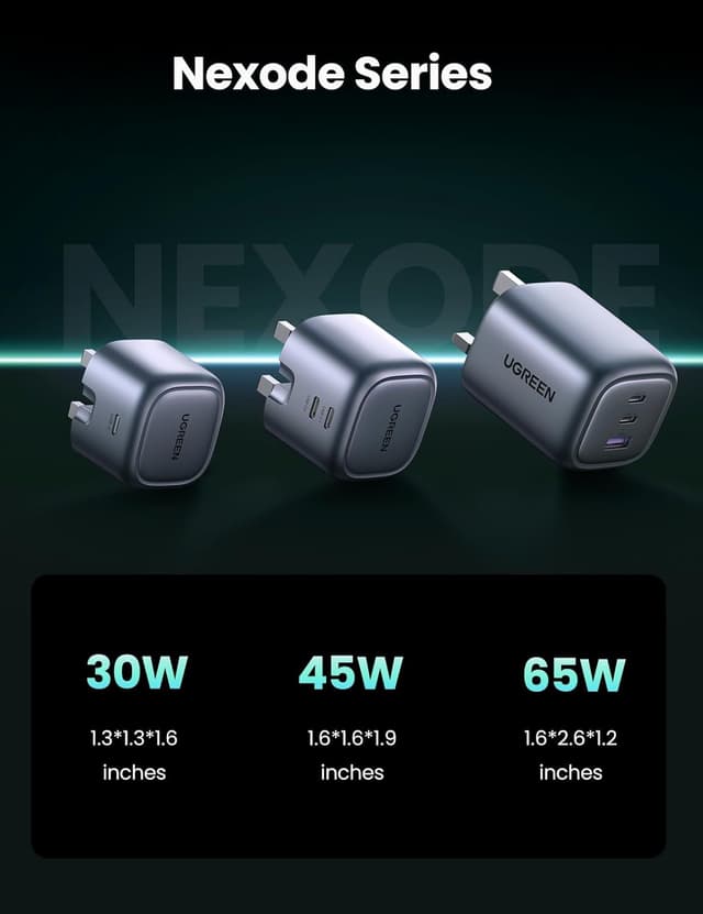 Thumbnail 6 de UGREEN Nexode 45W USB‑C charger with dual PD ports