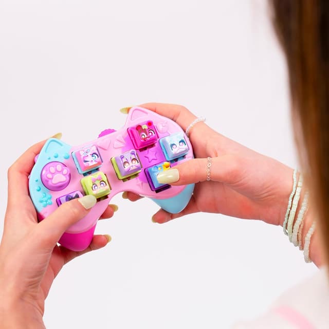 Detalle 2 de Goliath CLICKEEZ Controller : manette à customiser avec 5 touches cliquables kawaii (ASMR, 70 personnages)