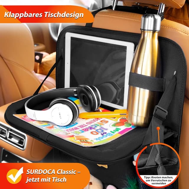 Detalle 2 de SURDOCA Auto Organizer mit Klapptisch für Kinder