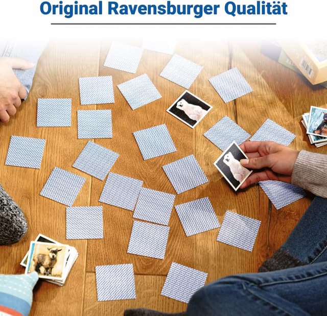 Detalle de Ravensburger Memory® Tierkinder 20879 – Tier-Fans-Merkspiel für 2–8 Spieler ab 3 Jahren