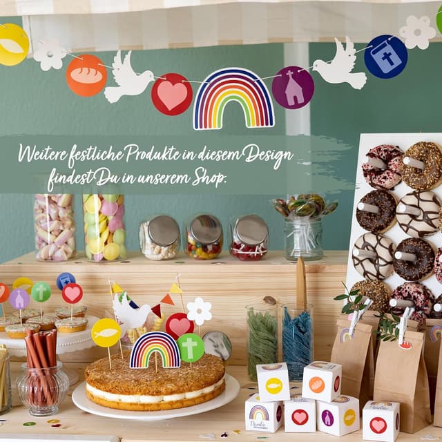 Thumbnail 5 de Papierdrachen Glückwunschkarten Set 2 DIN A6 Regenbogen