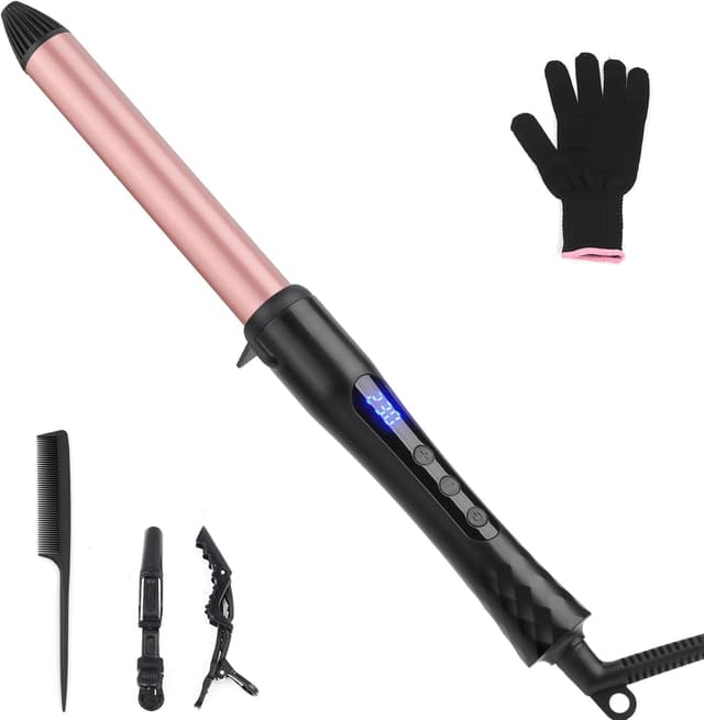 Detalle de 25mm Ceramic Curling Wand with Adjustable Temp 🎀