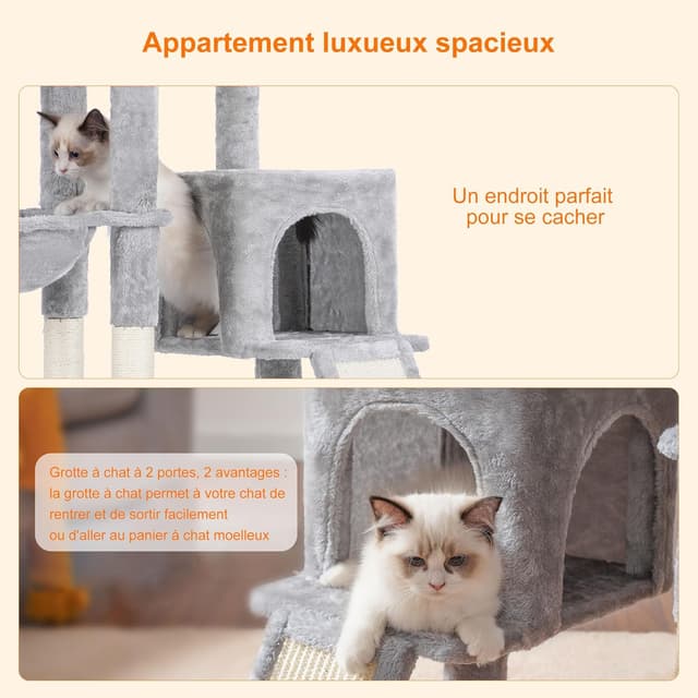 Thumbnail 5 de Heybly Arbre à Chat HCT005SW Gris clair