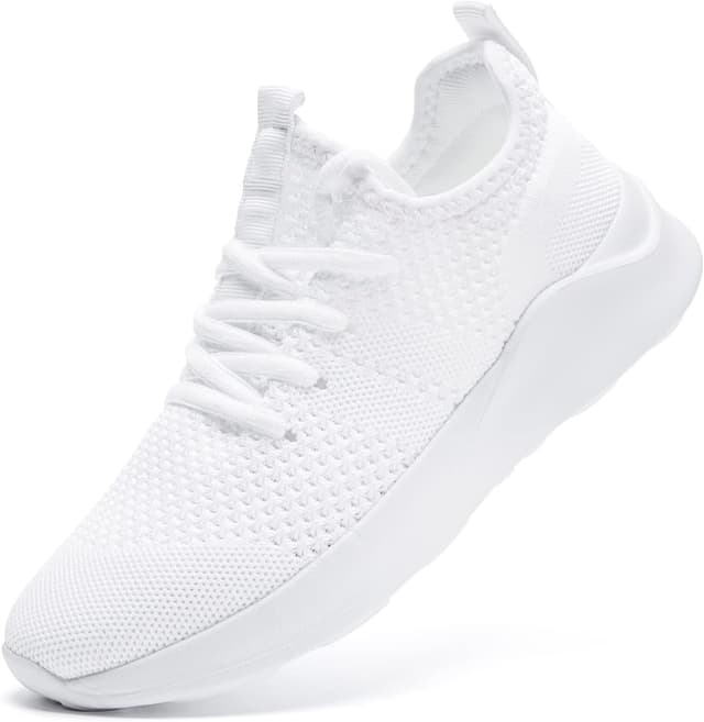 Detalle de LANGFEUU Damen Sneaker Laufschuhe leicht