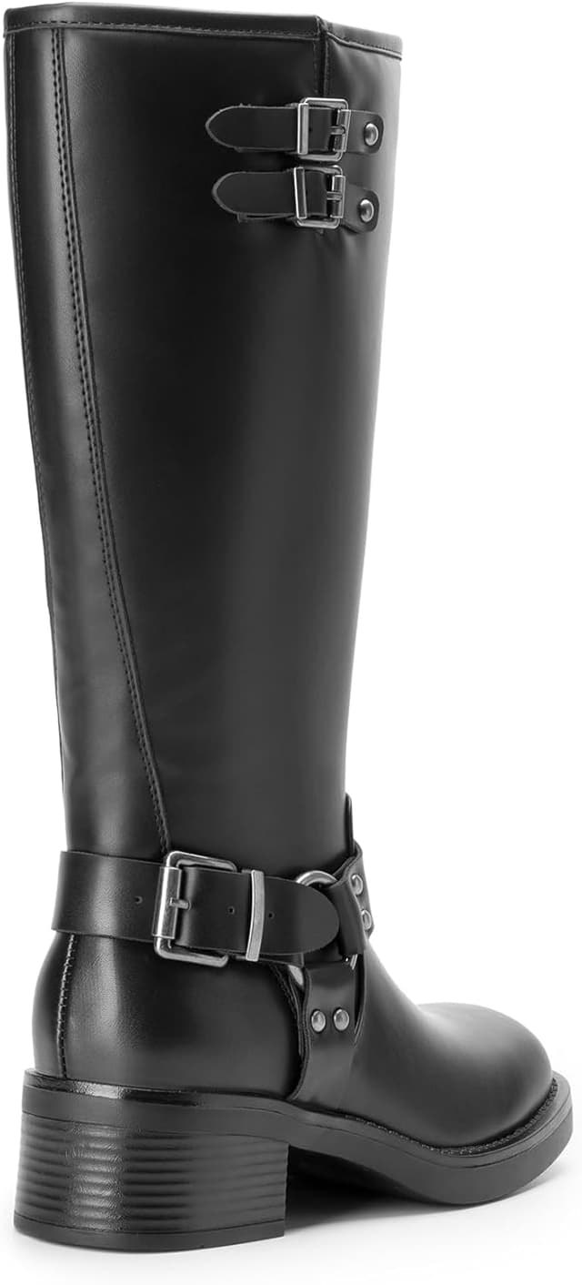 Thumbnail 6 de DREAM PAIRS Knee High Combat Boots with Buckles