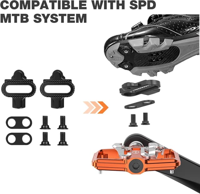 Detalle de Pédales VTT double face Shimano SPD 9/16