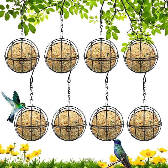 Detalle de Tccydm Mangeoire oiseaux 8 pcs extérieures