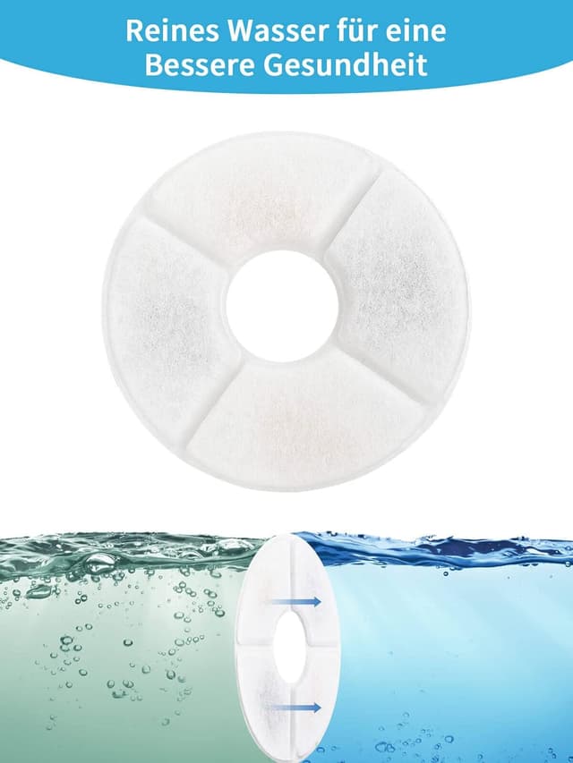 Detalle de Katzenbrunnen Filter 8 Stück für Wasserbrunnen