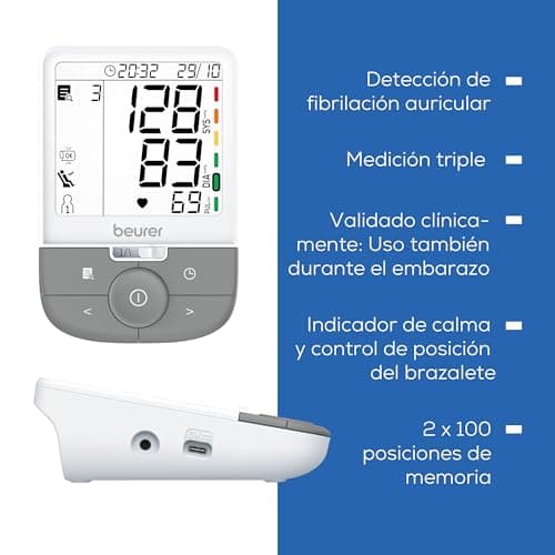 Thumbnail 6 de Beurer BM 53 Tensiómetro de brazo con detección de FA 🩺