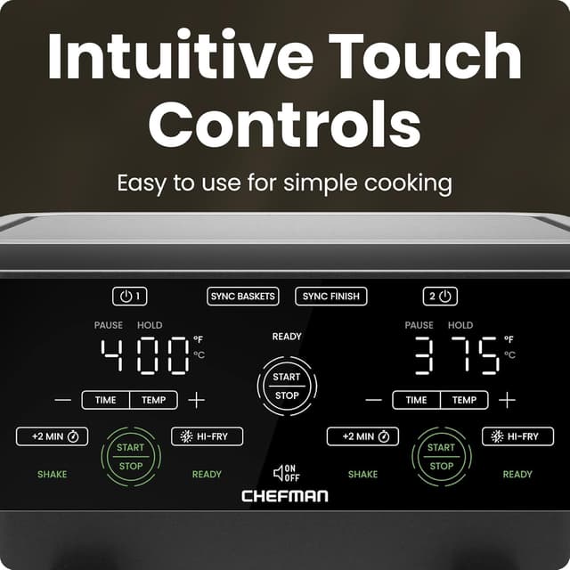 Thumbnail 5 de Chefman 6-Quart Dual Basket Air Fryer