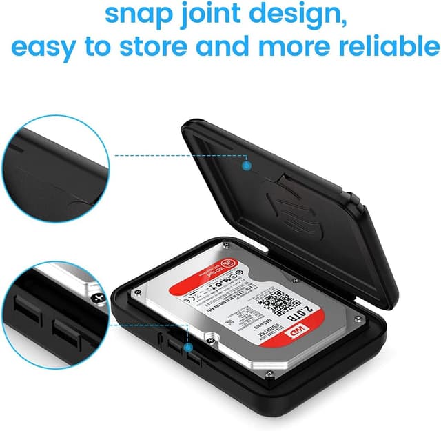 Detalle de ORICO PHXBK custodia esterna per hard disk da 3,5 pollici antistatica e antiurto