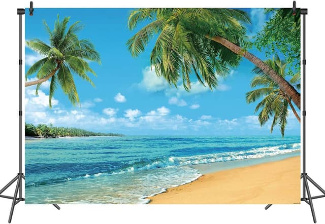 Detalle 2 de BINQOO Beach008 Strand Hintergrund 2,1 m