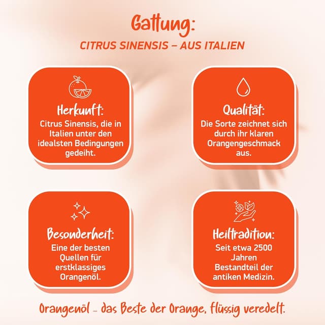 Thumbnail 6 de BIO Orangenöl 100% naturrein (BIO-zertifiziert) – kaltgepresst aus Bio-Orangen zum Verzehr