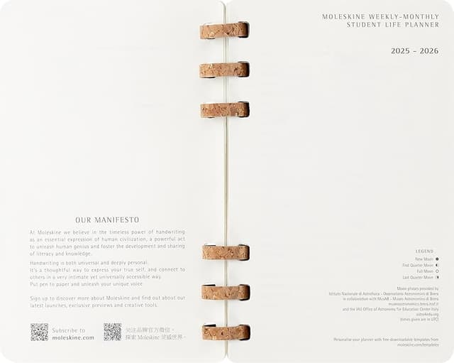 Thumbnail 4 de Moleskine Student Life Planner 2025-26 — Agenda semanal 12 meses 15 x 21 cm