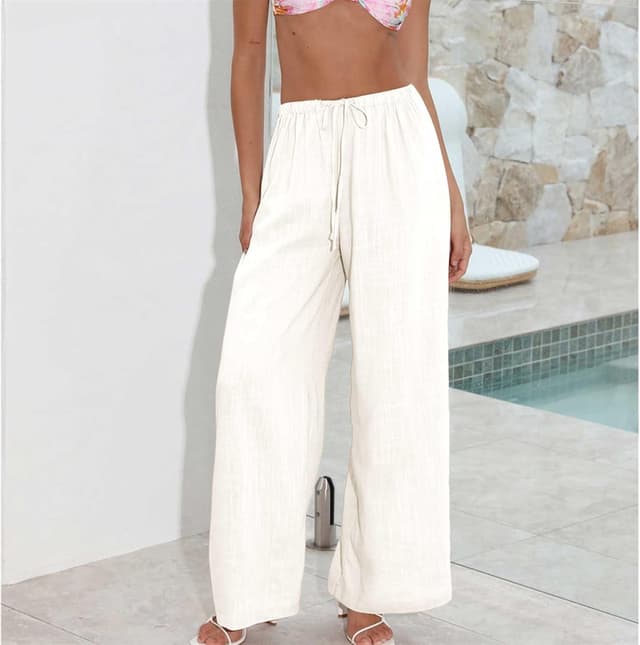 Thumbnail 3 de Duyang Cotton Linen Palazzo Pants