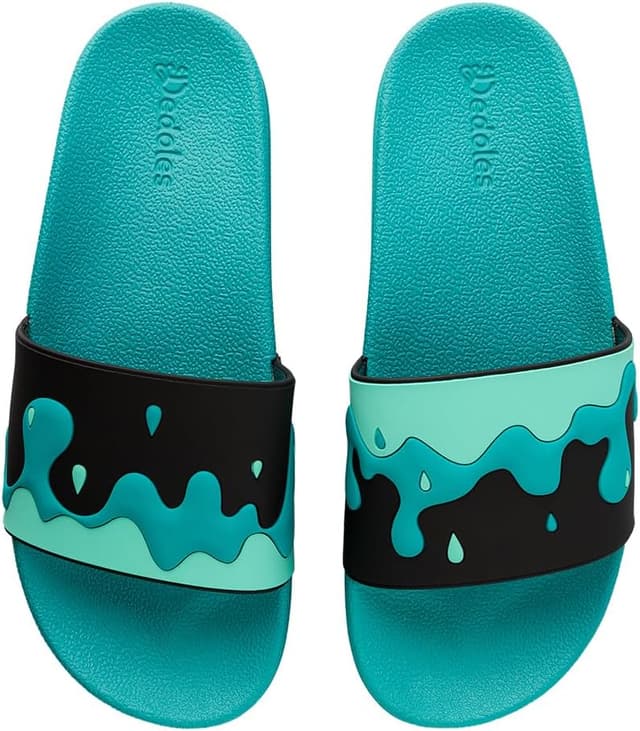 Detalle de Dedoles Badeschuhe & Hausschuhe – bunte Badesandalen und Slipper mit lustigen Designs