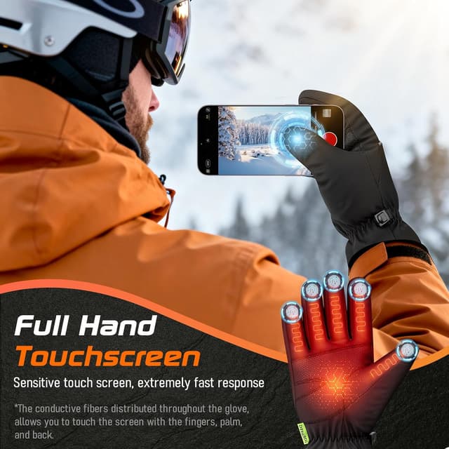 Thumbnail 1 de héBei Waterproof Winter Gloves Thermal Touchscreen Gloves
