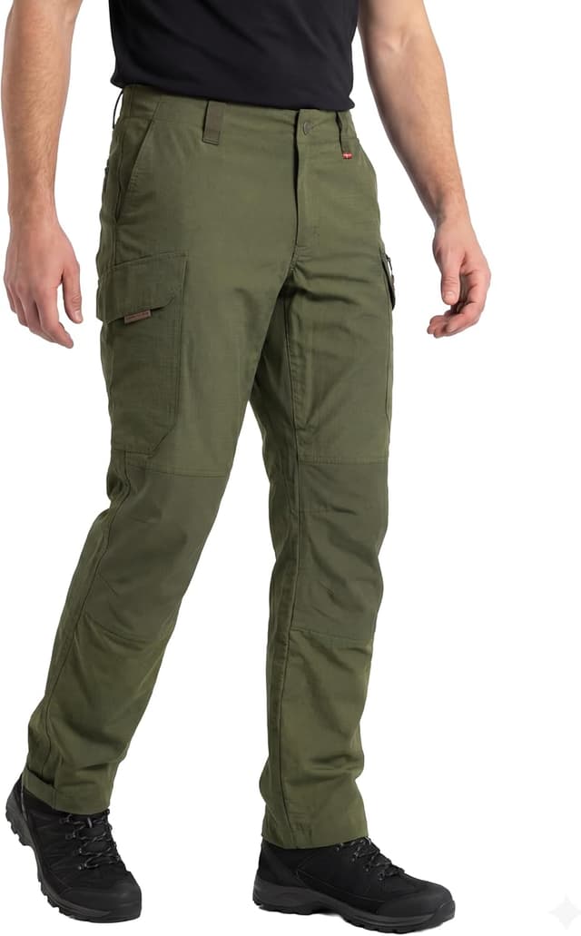 Detalle de Pantalon de marche déperlant Danish Endurance pour homme – softshell extensible pour randonnée et usage quotidien