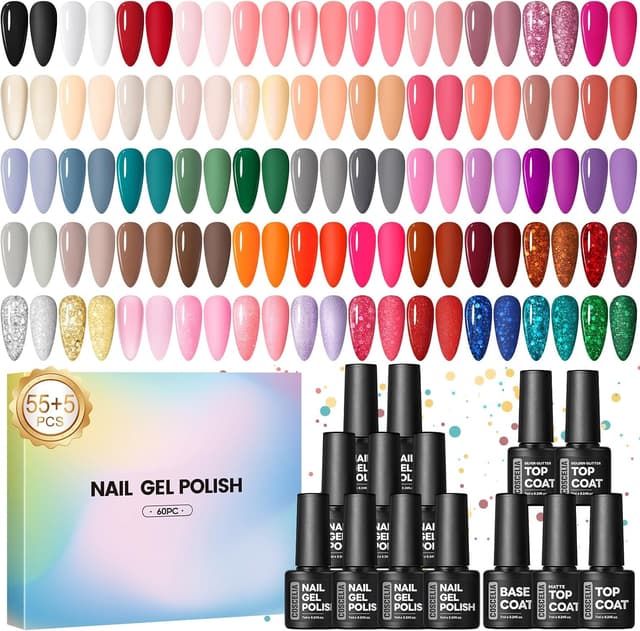 Detalle de Vernis semi permanent UV LED COSCELIA 60 pièces