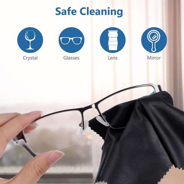 Detalle 2 de ACWOO 12PCS Chiffons microfibre 20x20 cm pour lunettes